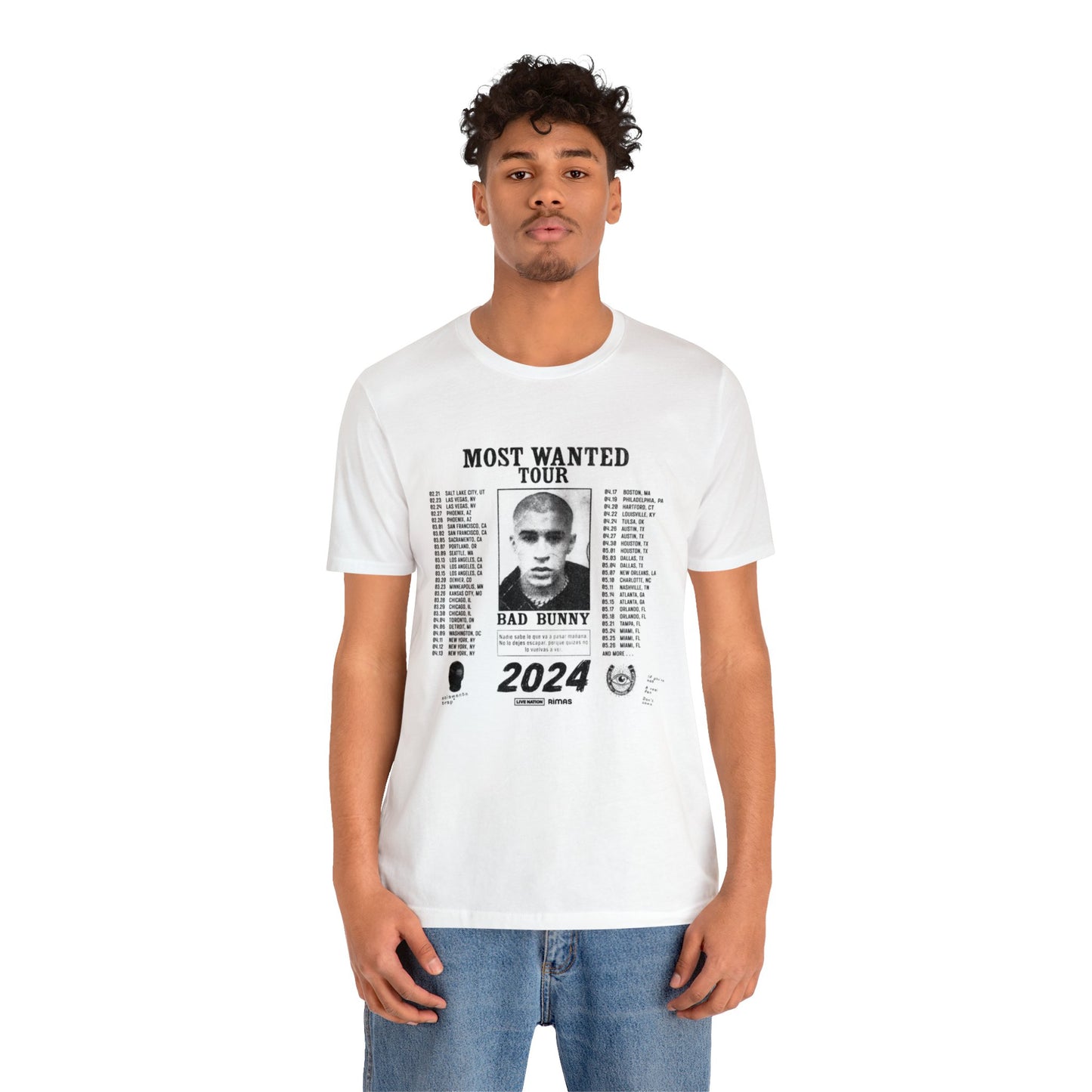 Most Wanted Tour 2024 Unisex Jersey Short Sleeve Tee