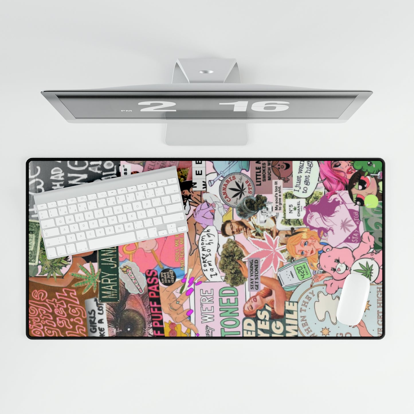 420 Collage Desk Mat