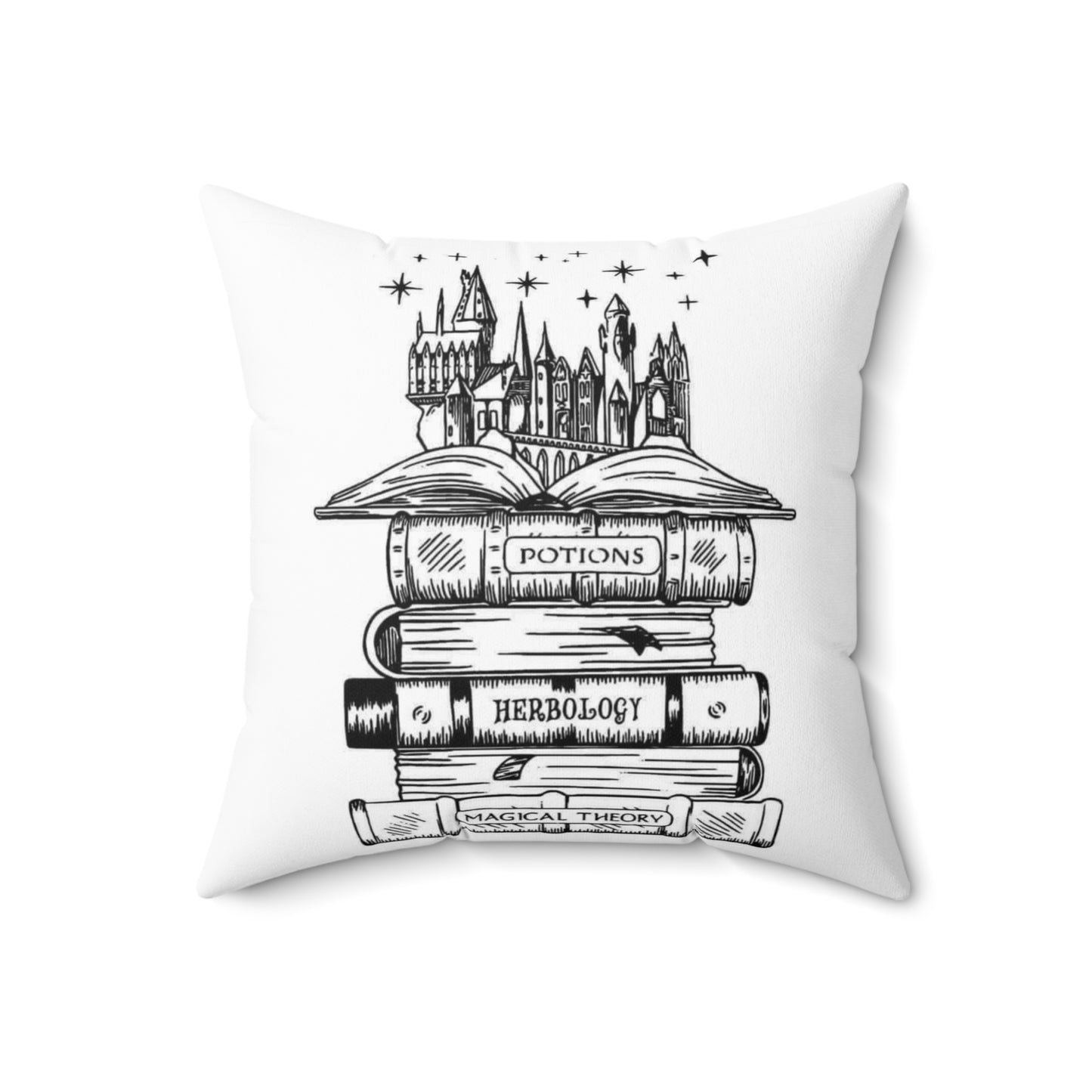 Spell Books Polyester Square Pillow