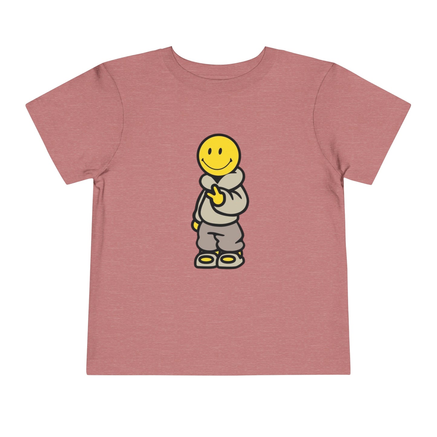 Cozy Smiley Face Toddler Short Sleeve Tee