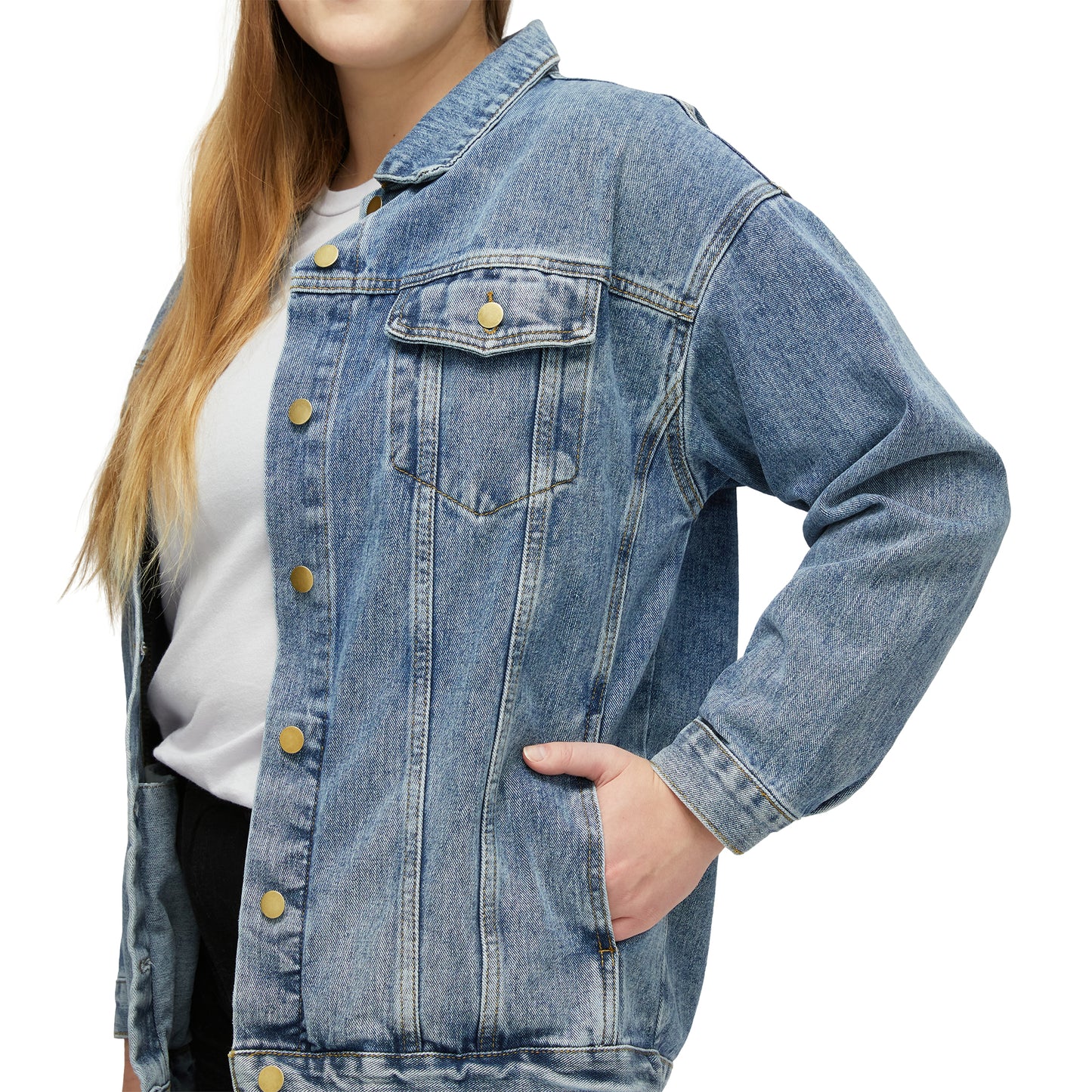 Making Our Way Downtown Women's Denim Jacket
