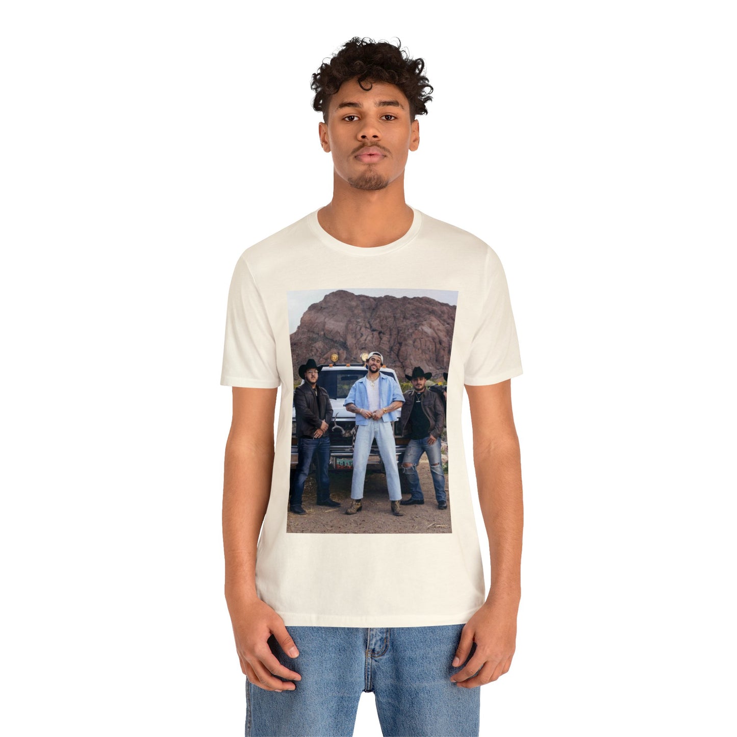 Grupo Frontera x Bad Bunny Unisex Jersey Short Sleeve Tee