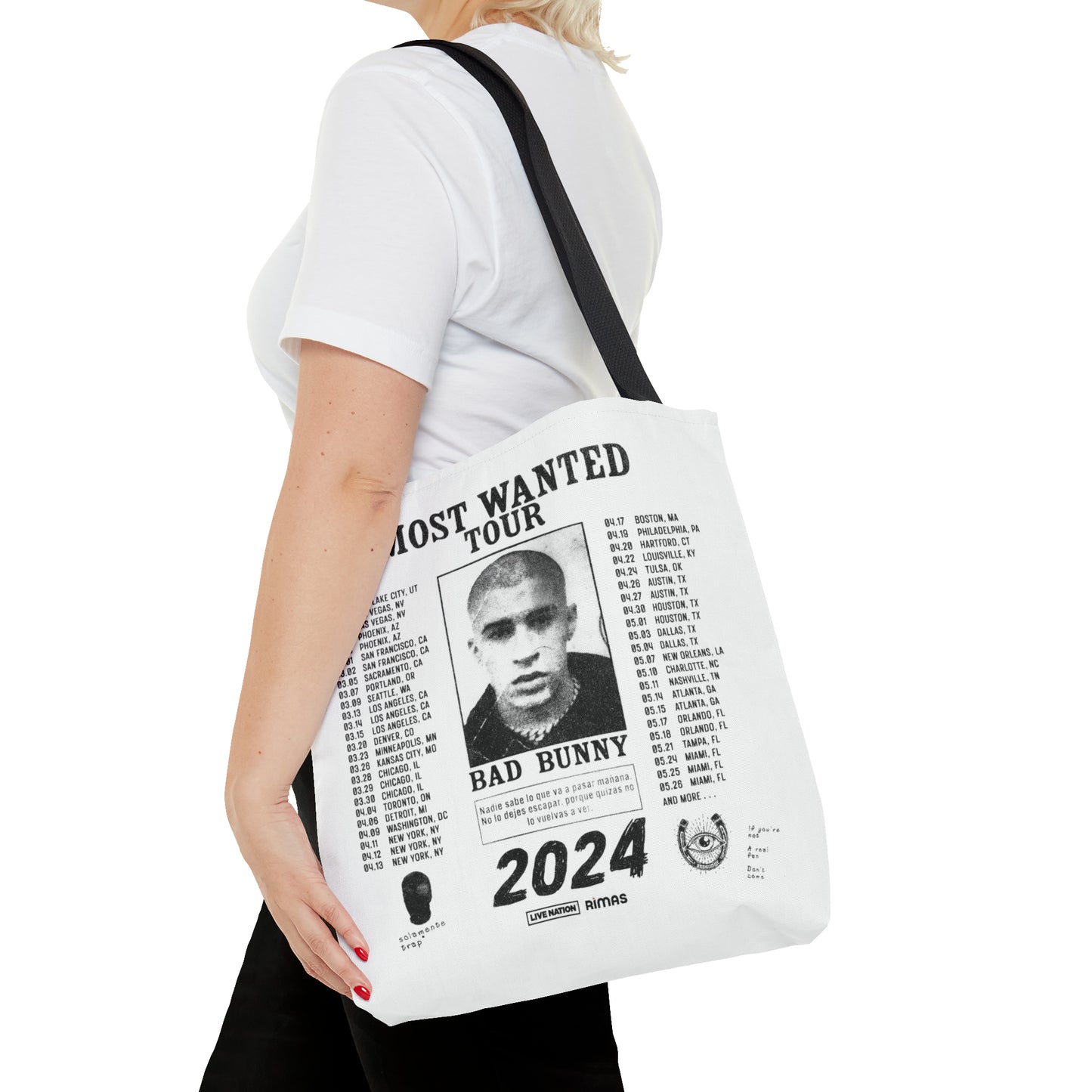 Most Wanted Tour 2024 Tote Bag