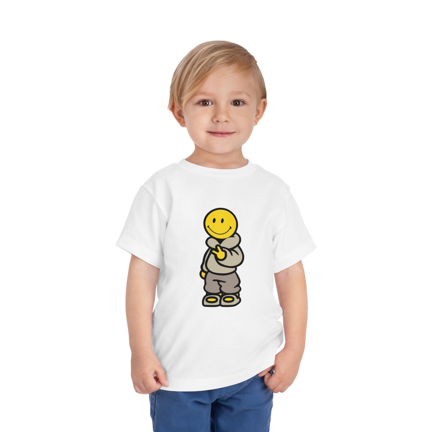 Cozy Smiley Face Toddler Short Sleeve Tee
