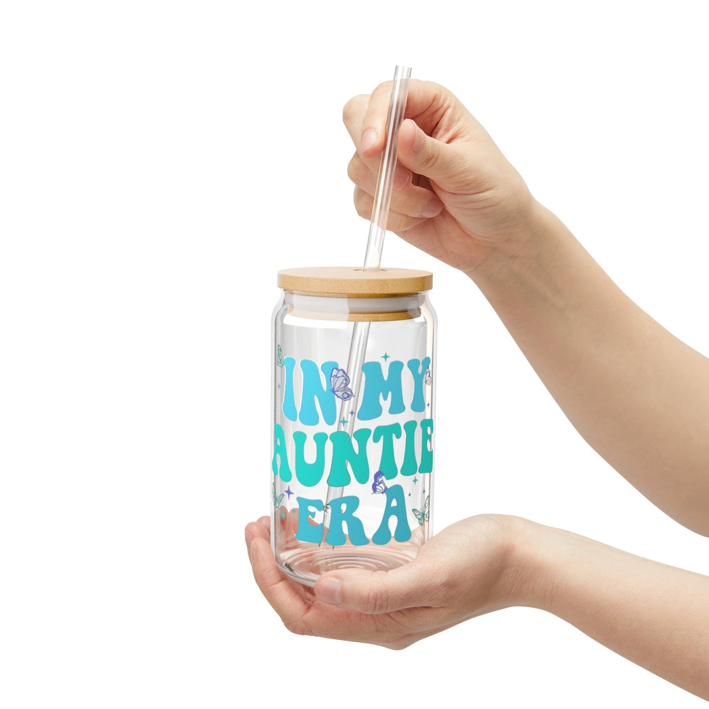 In My Auntie Era Sipper Glass, 16oz