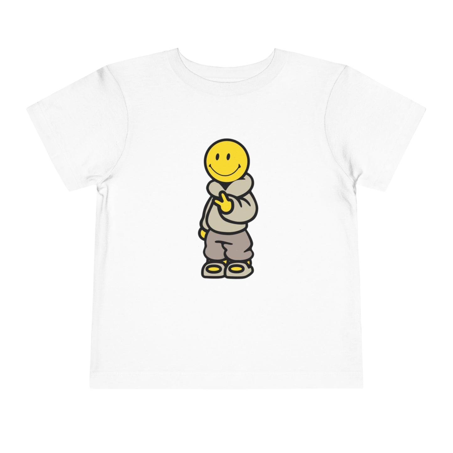 Cozy Smiley Face Toddler Short Sleeve Tee
