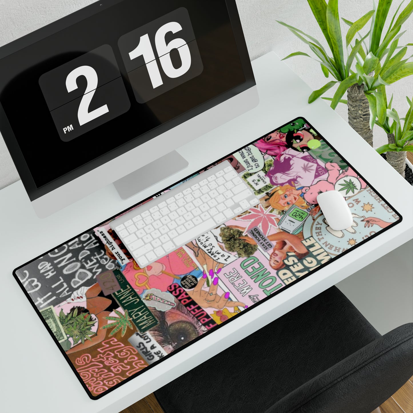 420 Collage Desk Mat