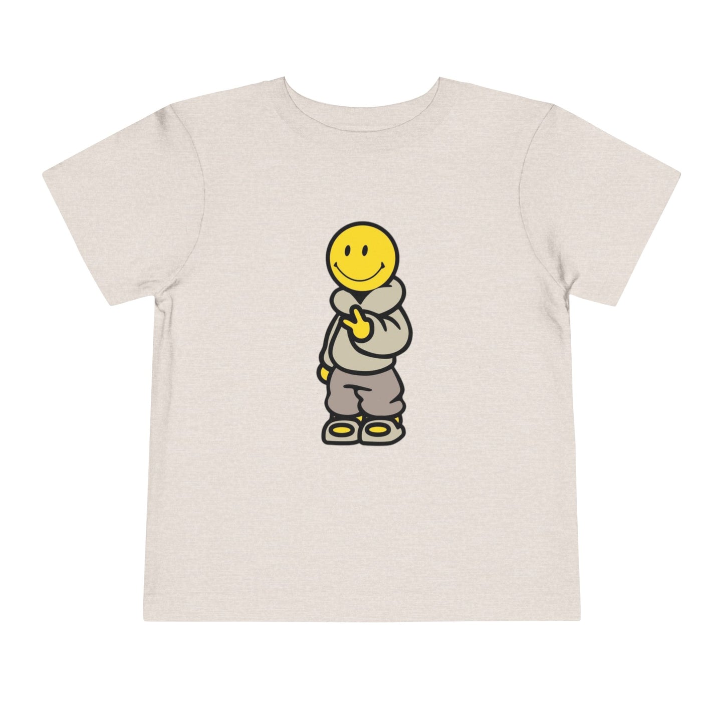 Cozy Smiley Face Toddler Short Sleeve Tee