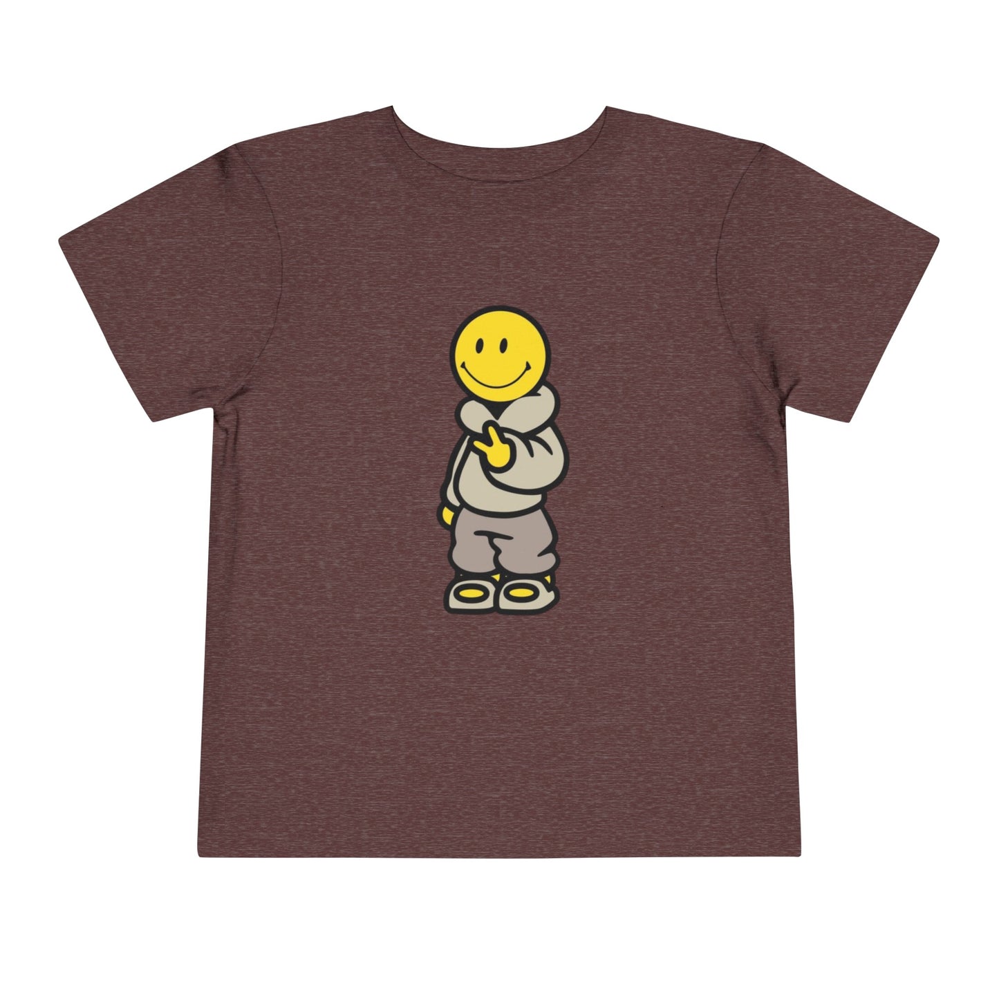 Cozy Smiley Face Toddler Short Sleeve Tee