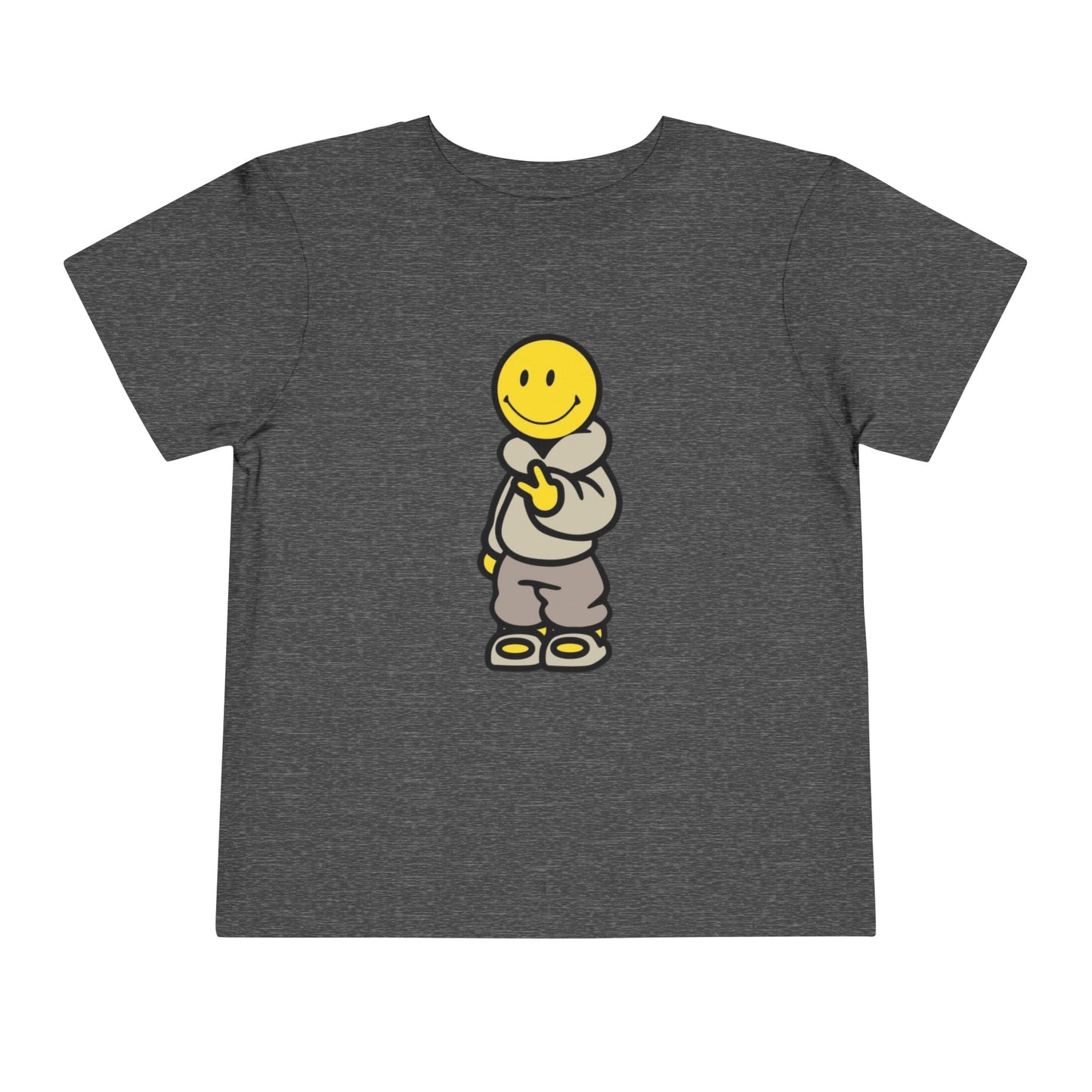 Cozy Smiley Face Toddler Short Sleeve Tee