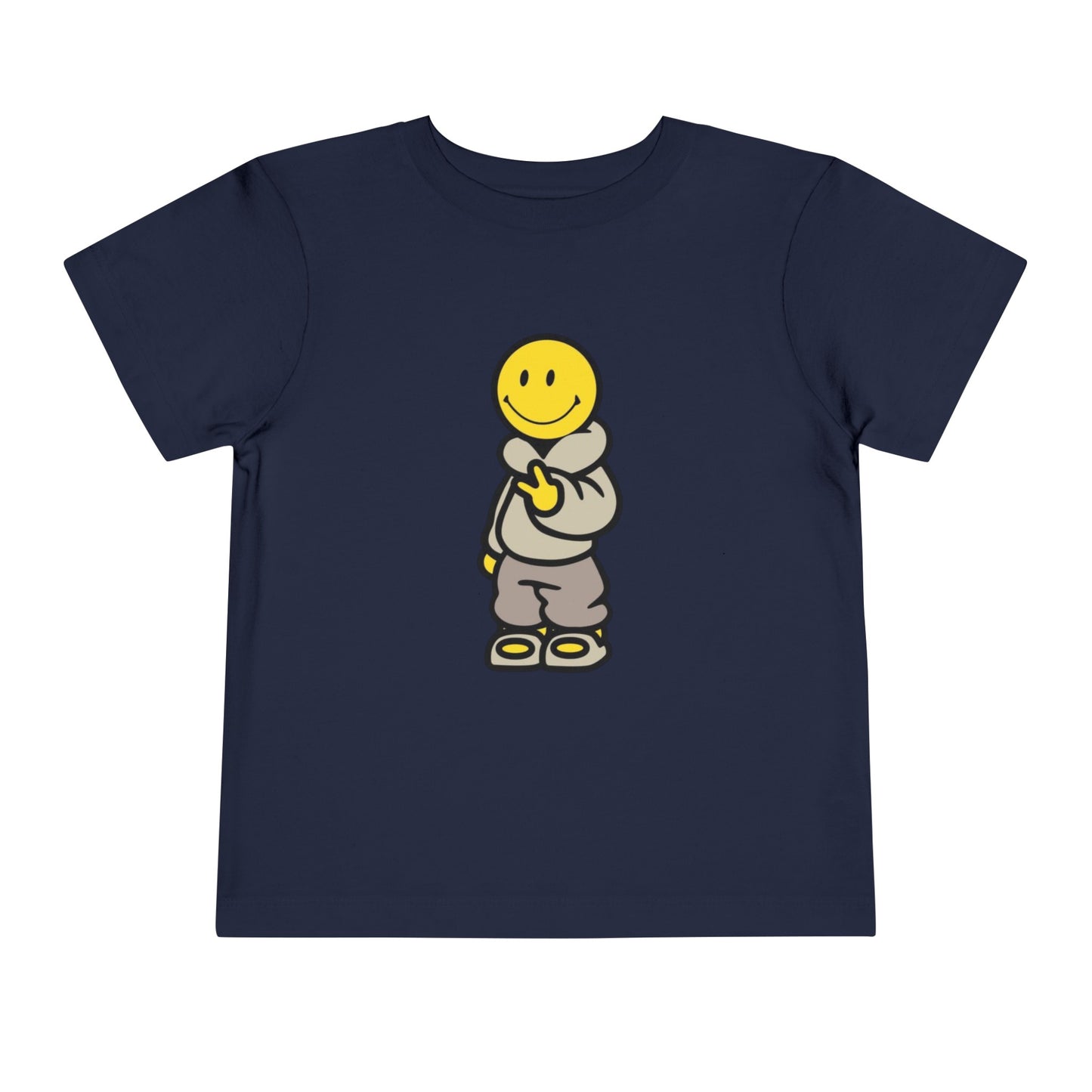 Cozy Smiley Face Toddler Short Sleeve Tee