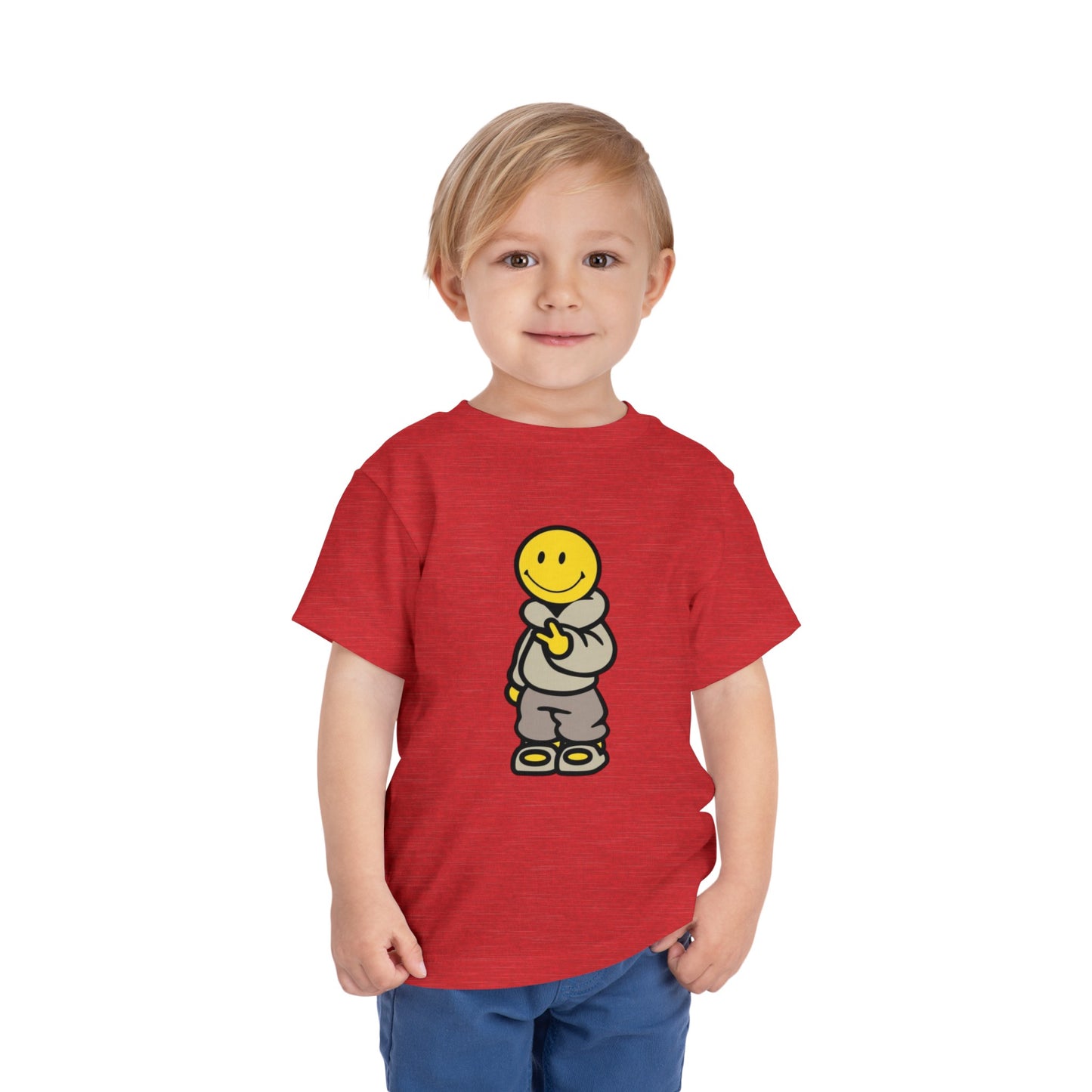 Cozy Smiley Face Toddler Short Sleeve Tee