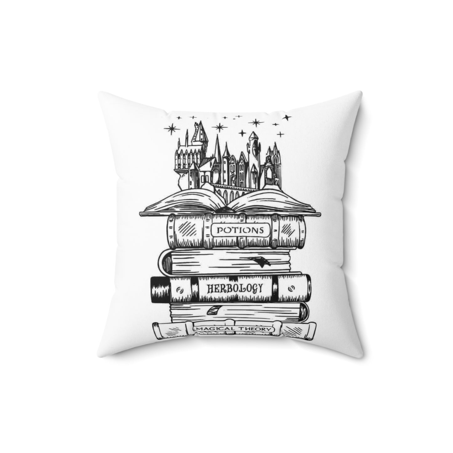 Spell Books Polyester Square Pillow