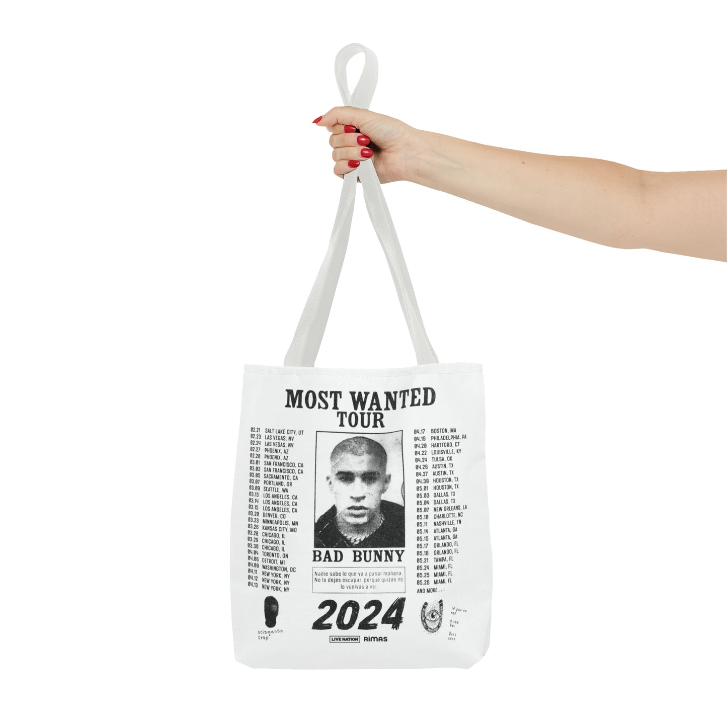 Most Wanted Tour 2024 Tote Bag