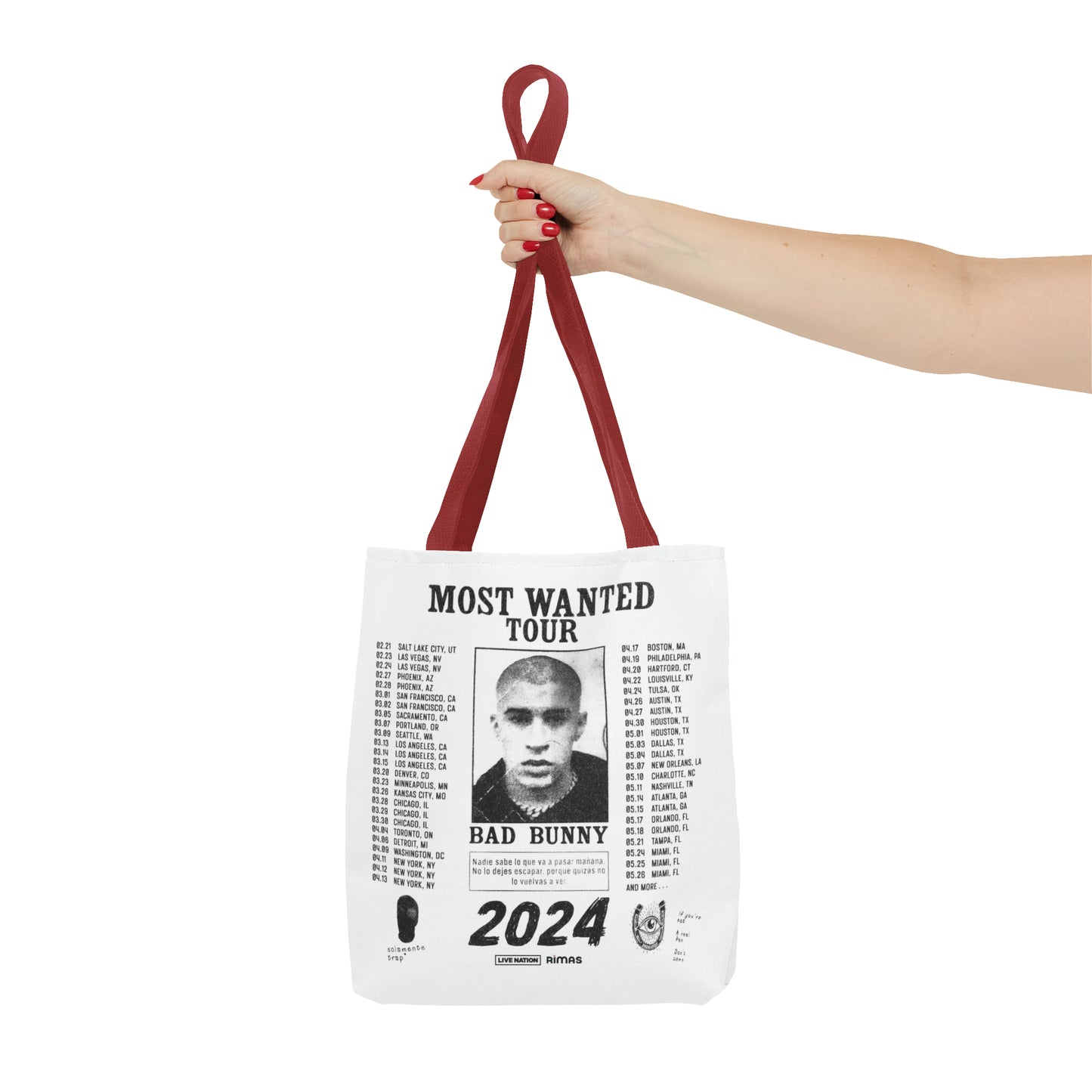 Most Wanted Tour 2024 Tote Bag