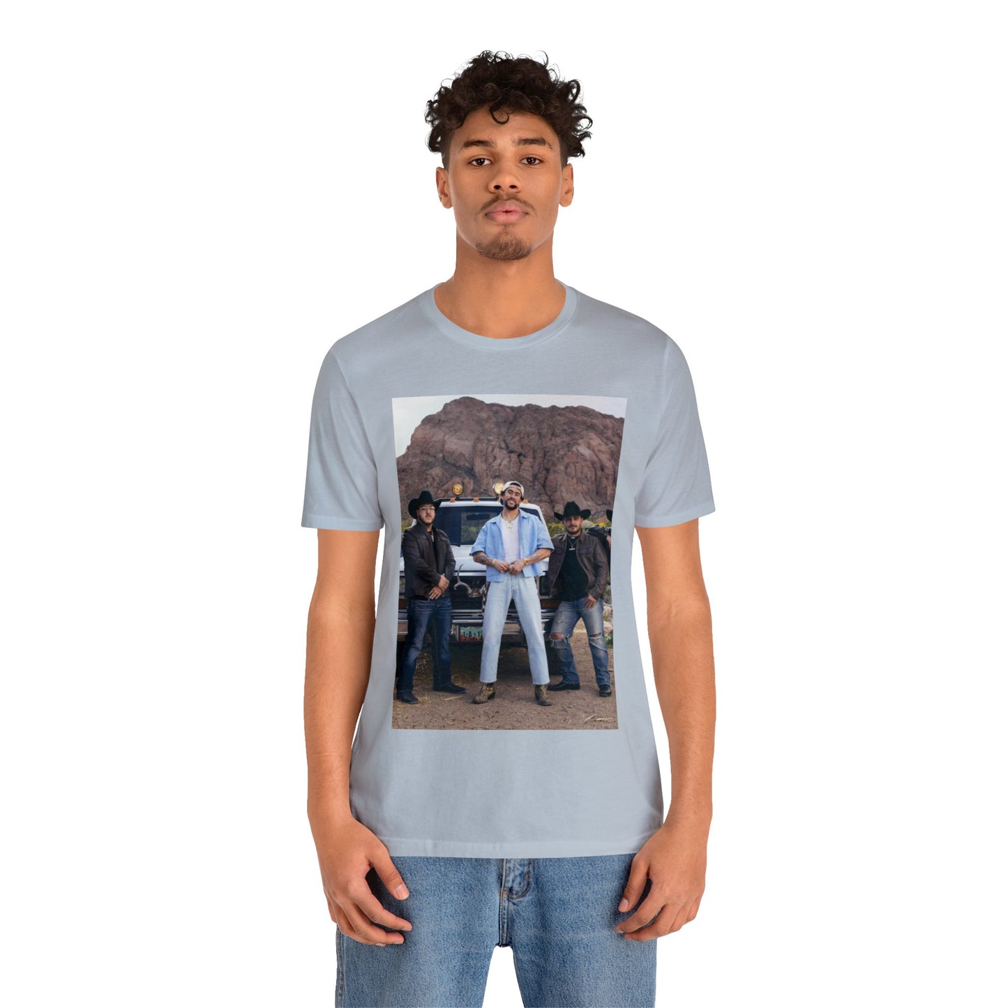 Grupo Frontera x Bad Bunny Unisex Jersey Short Sleeve Tee