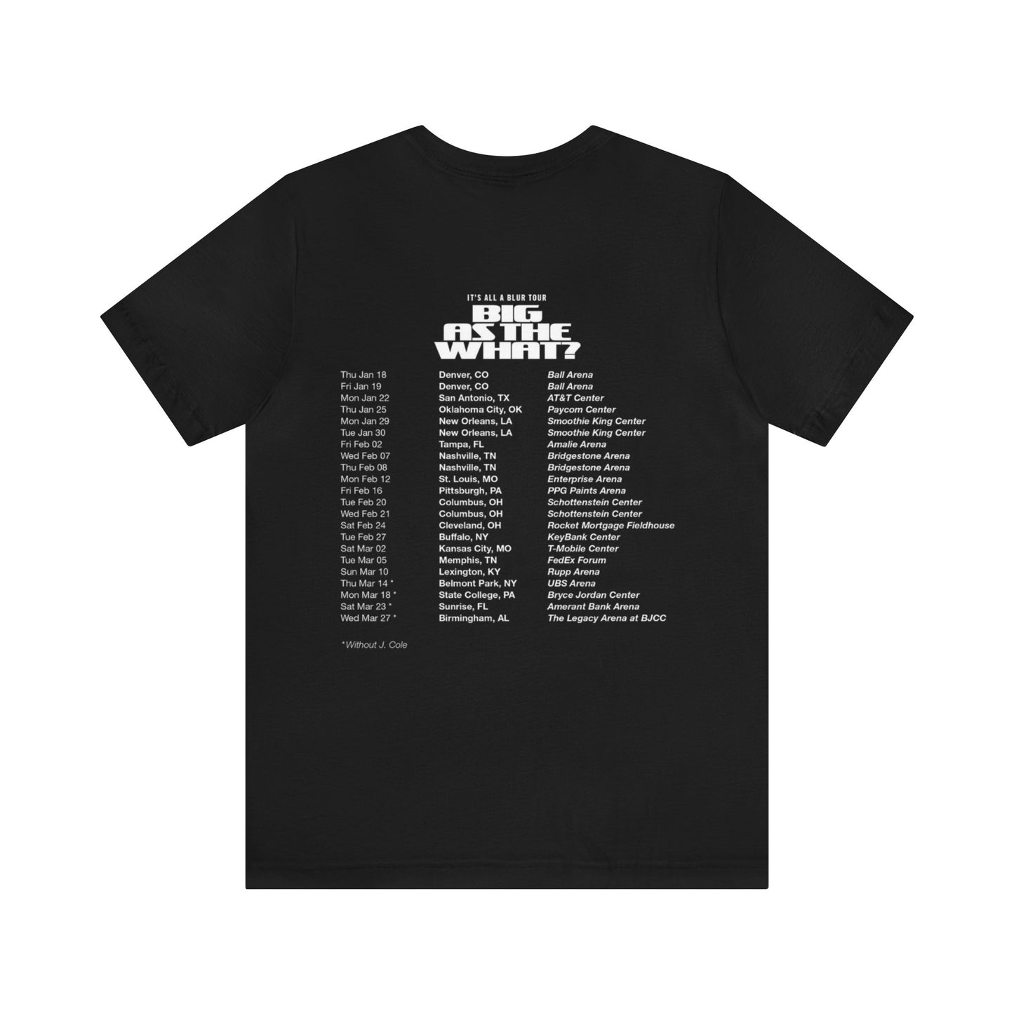It’s All a Blur Tour Unisex Jersey Short Sleeve Tee