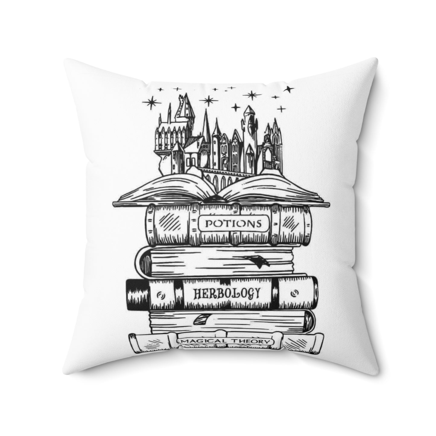 Spell Books Polyester Square Pillow