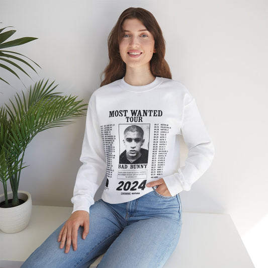 Most Wanted Tour 2024 Unisex Heavy Blend Crewneck Sweatshirt