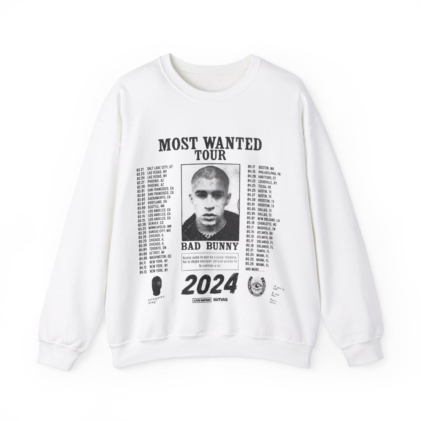 Most Wanted Tour 2024 Unisex Heavy Blend Crewneck Sweatshirt