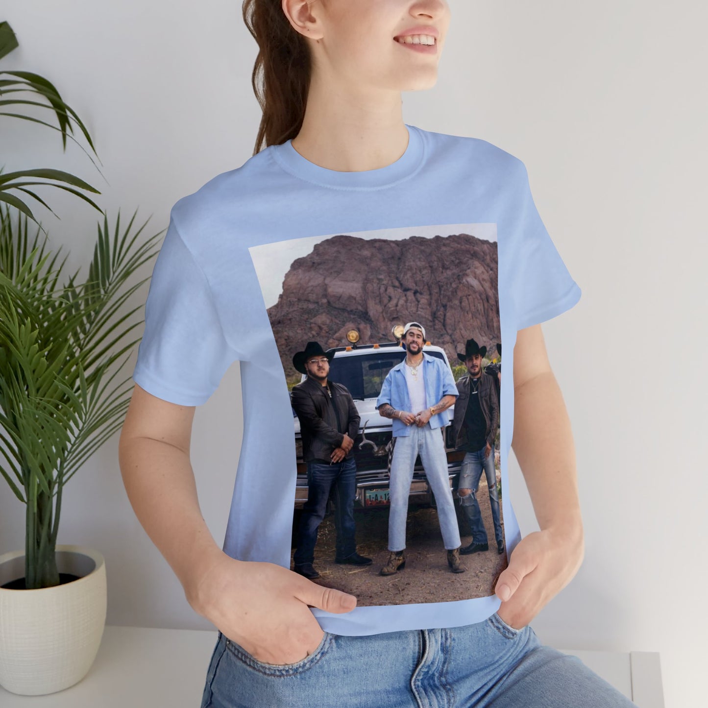 Grupo Frontera x Bad Bunny Unisex Jersey Short Sleeve Tee