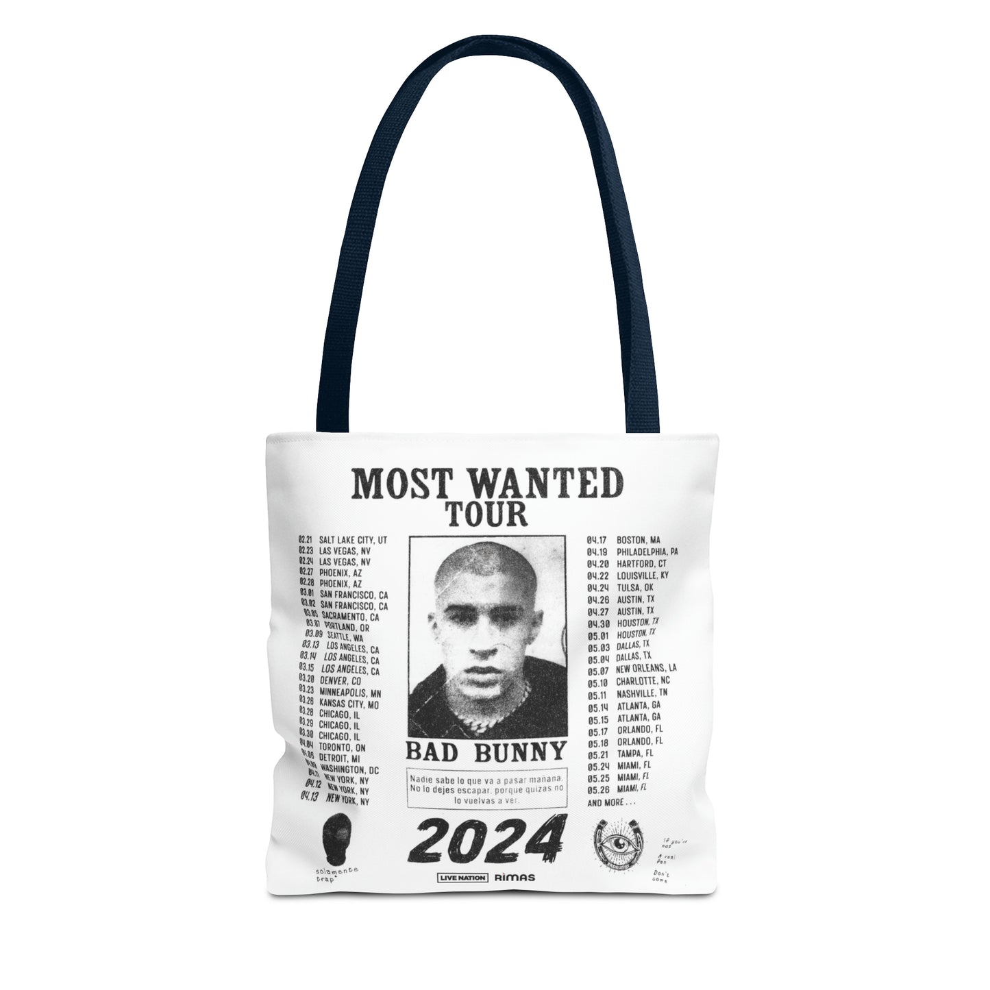 Most Wanted Tour 2024 Tote Bag