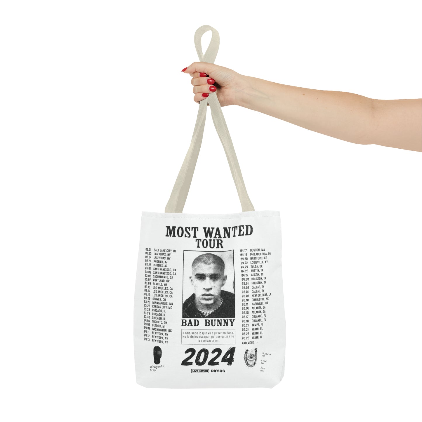 Most Wanted Tour 2024 Tote Bag