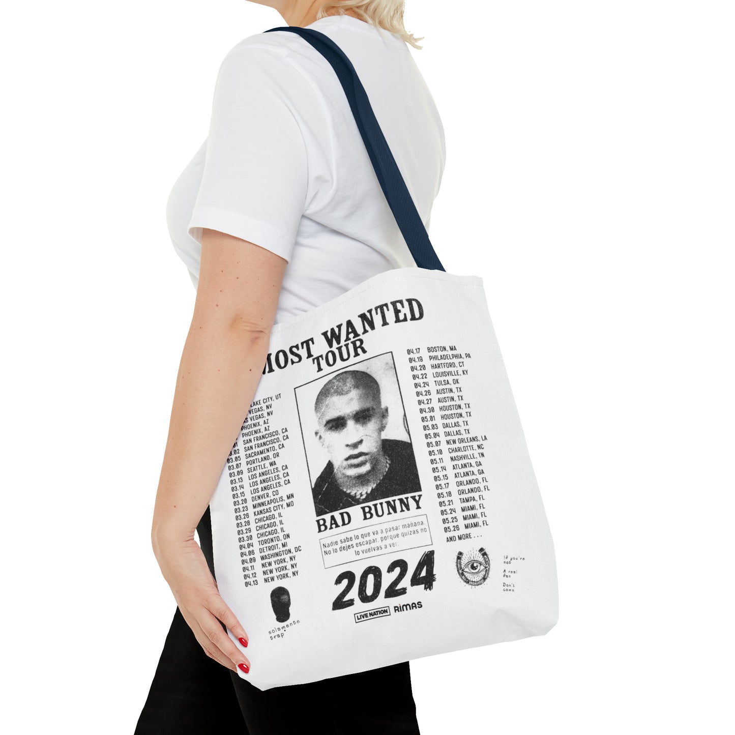 Most Wanted Tour 2024 Tote Bag