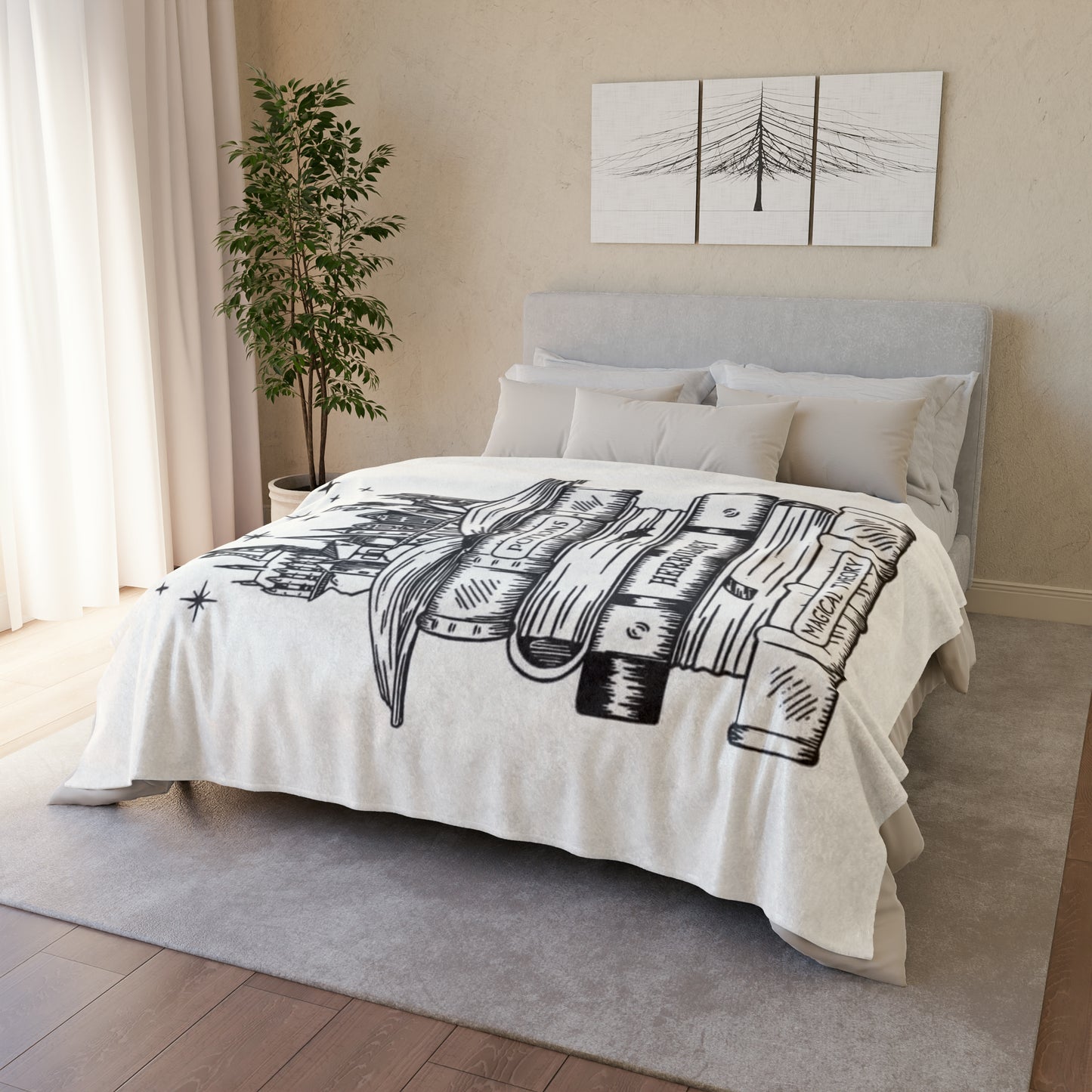 Spell Books Soft Polyester Blanket