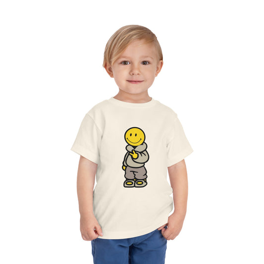 Cozy Smiley Face Toddler Short Sleeve Tee