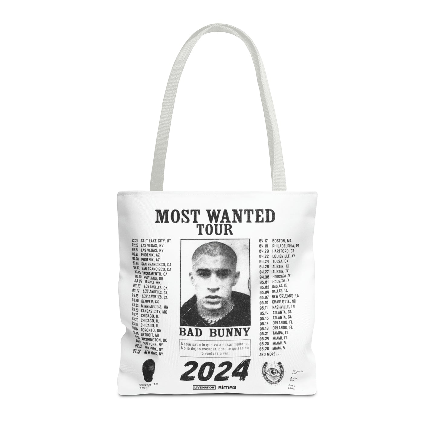 Most Wanted Tour 2024 Tote Bag