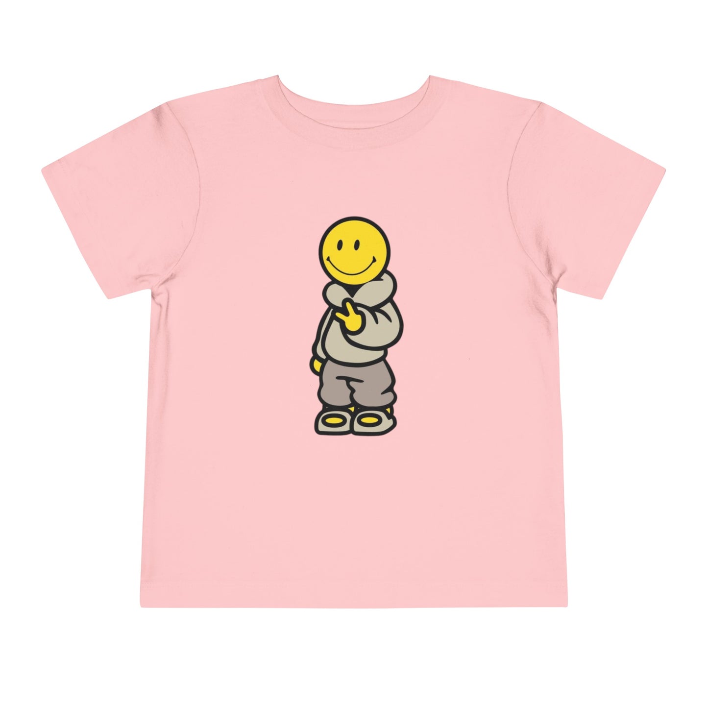 Cozy Smiley Face Toddler Short Sleeve Tee