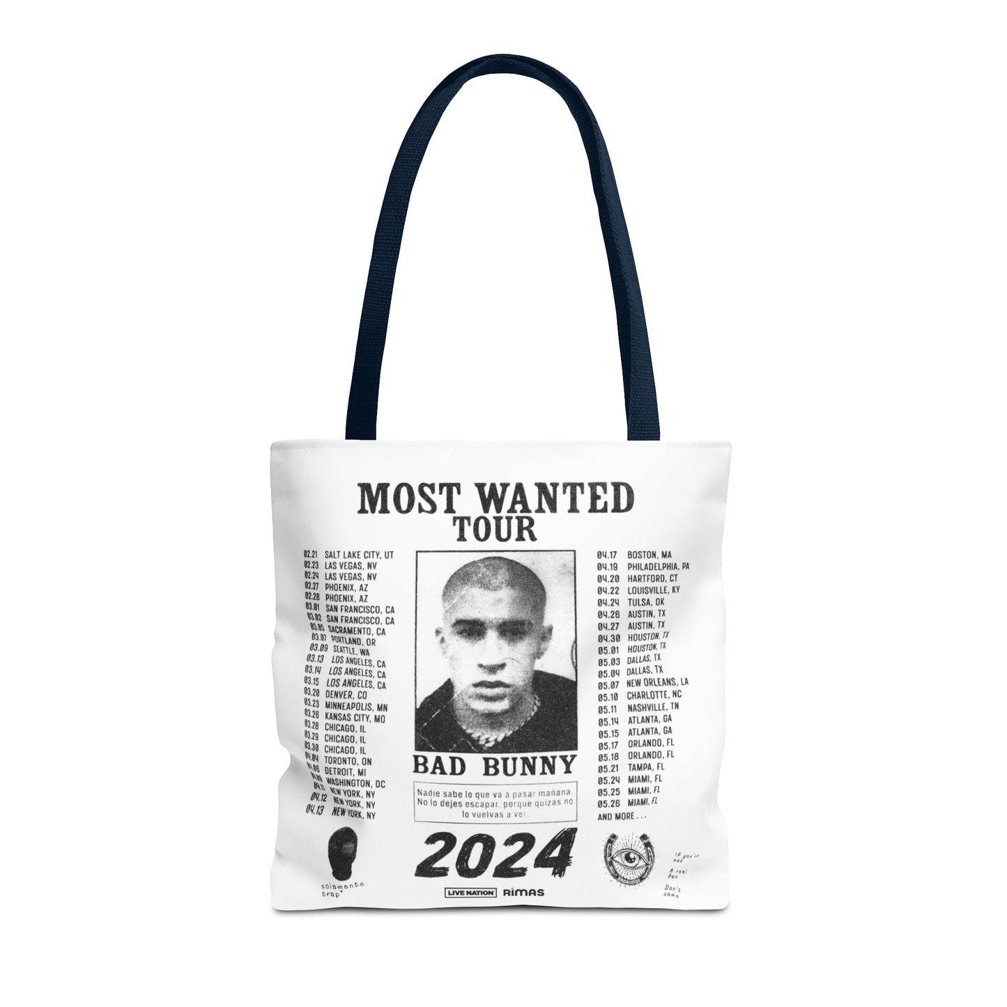 Most Wanted Tour 2024 Tote Bag