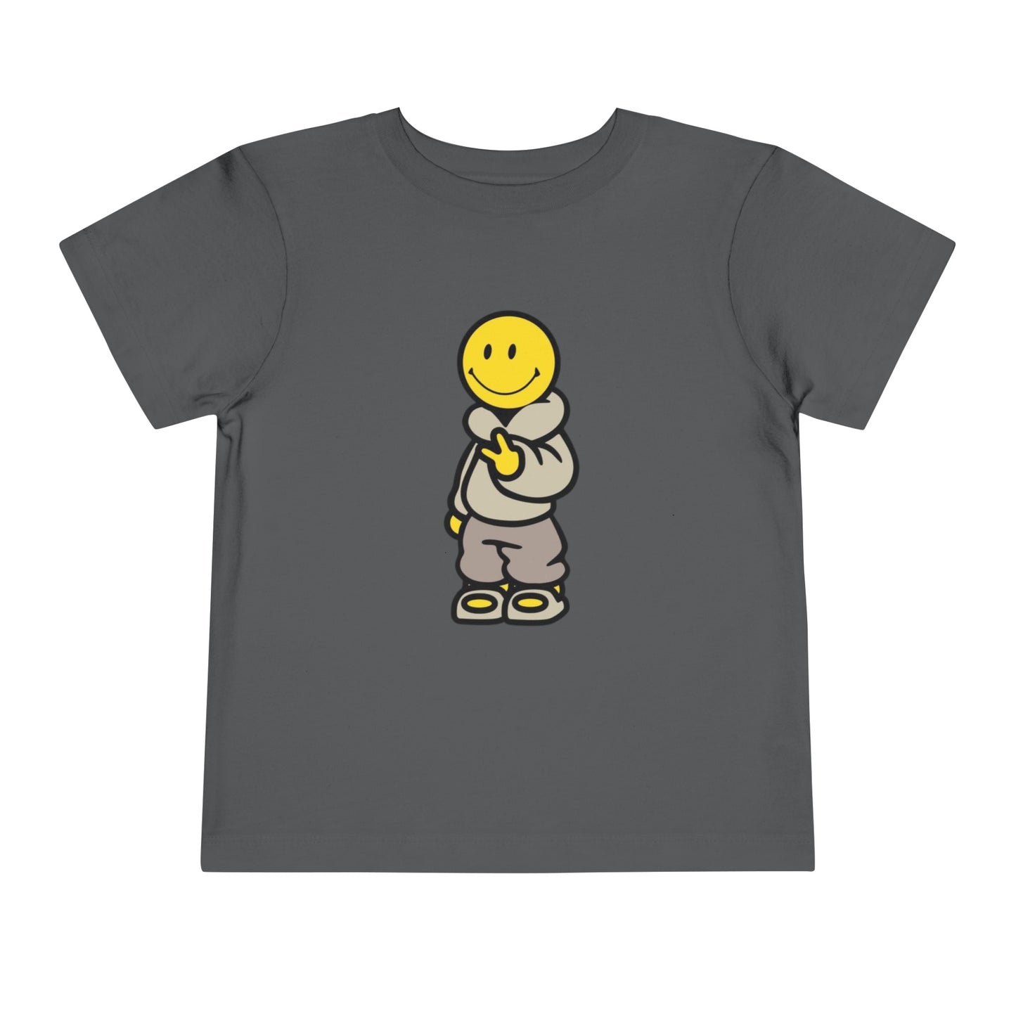 Cozy Smiley Face Toddler Short Sleeve Tee