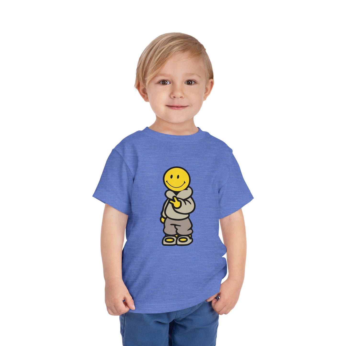 Cozy Smiley Face Toddler Short Sleeve Tee