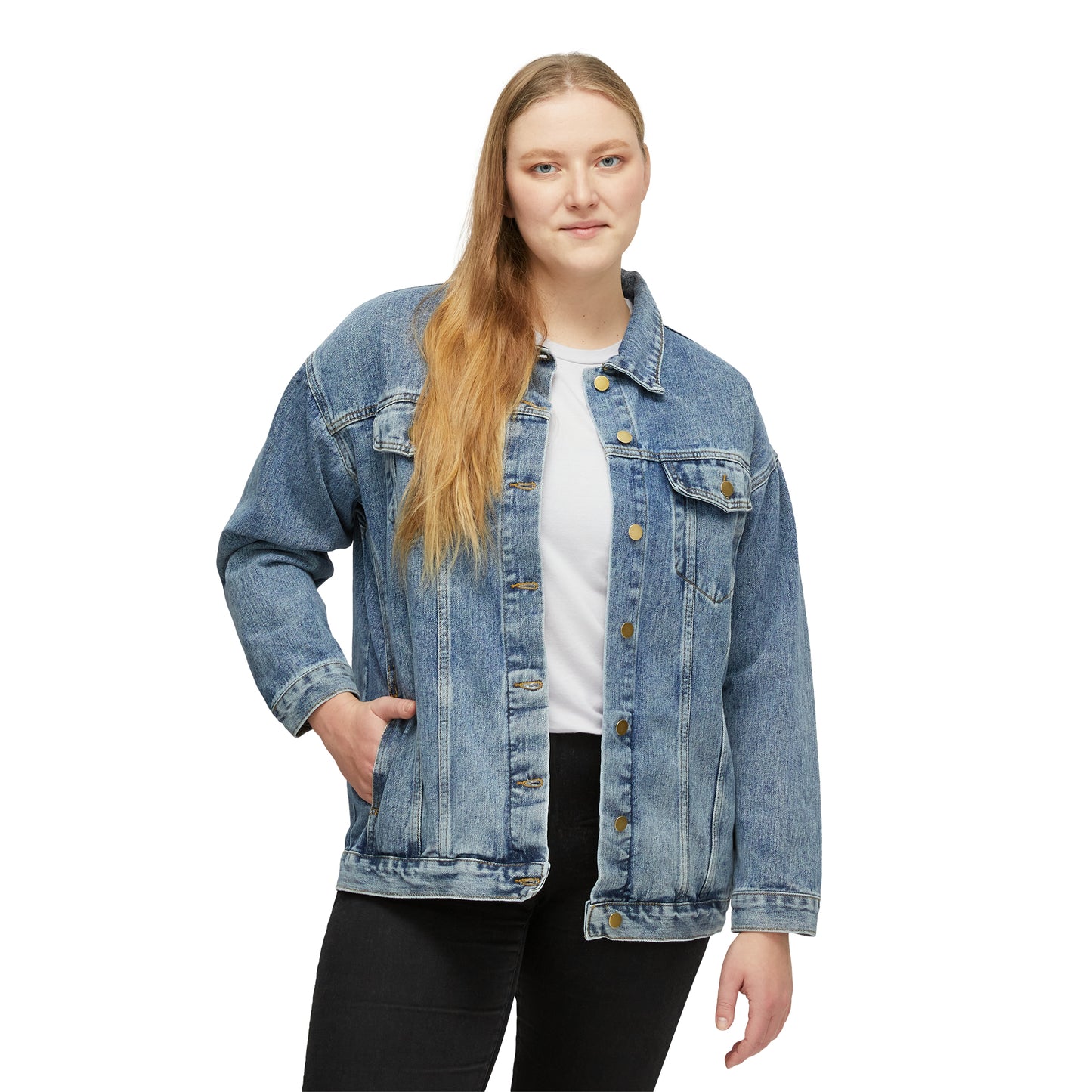 Making Our Way Downtown Women's Denim Jacket