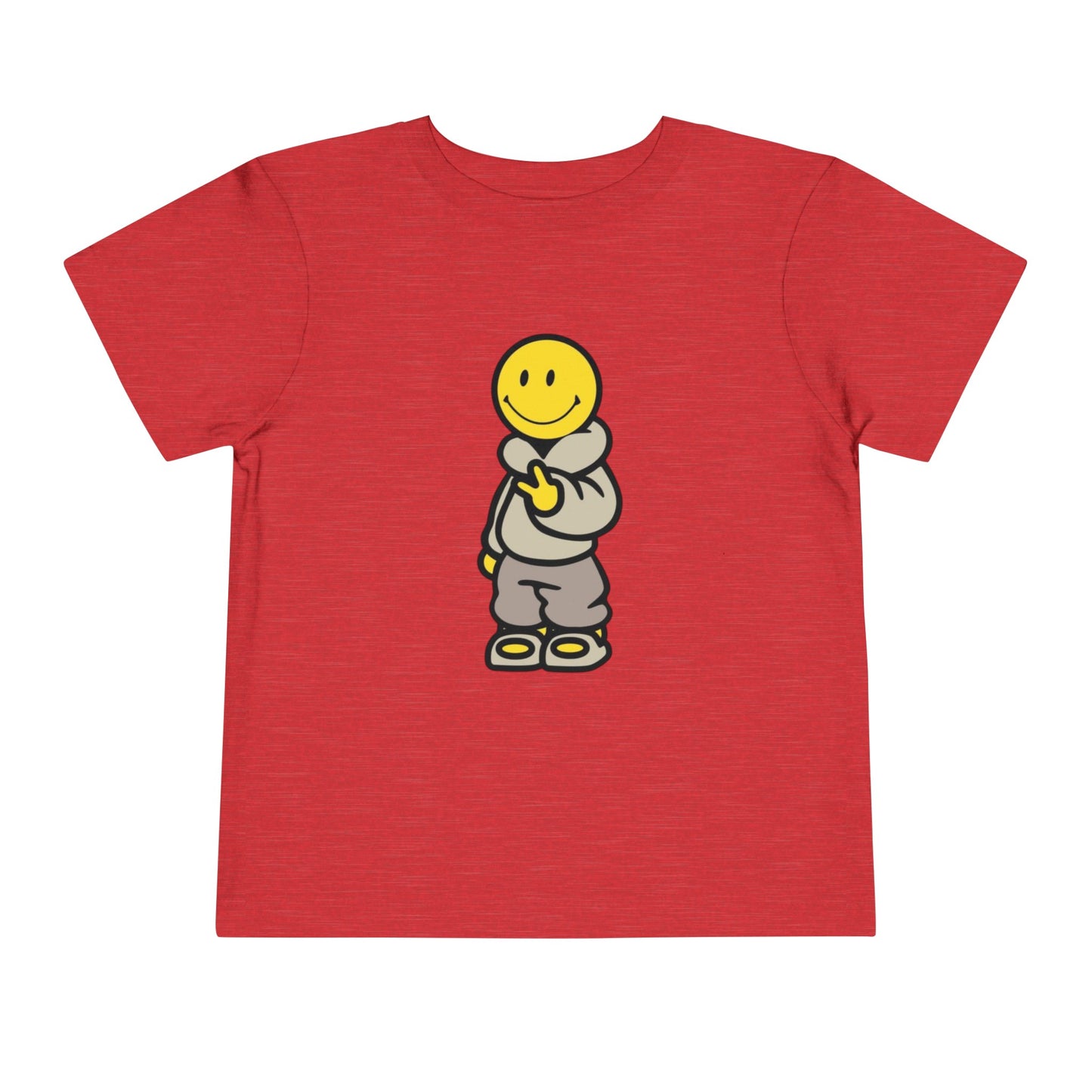 Cozy Smiley Face Toddler Short Sleeve Tee
