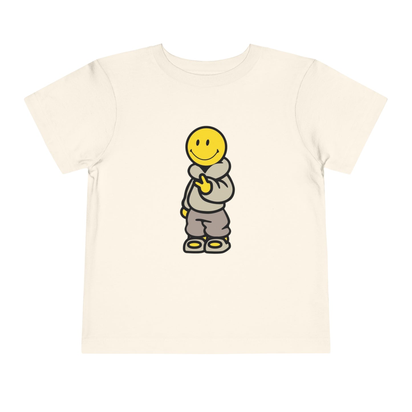 Cozy Smiley Face Toddler Short Sleeve Tee