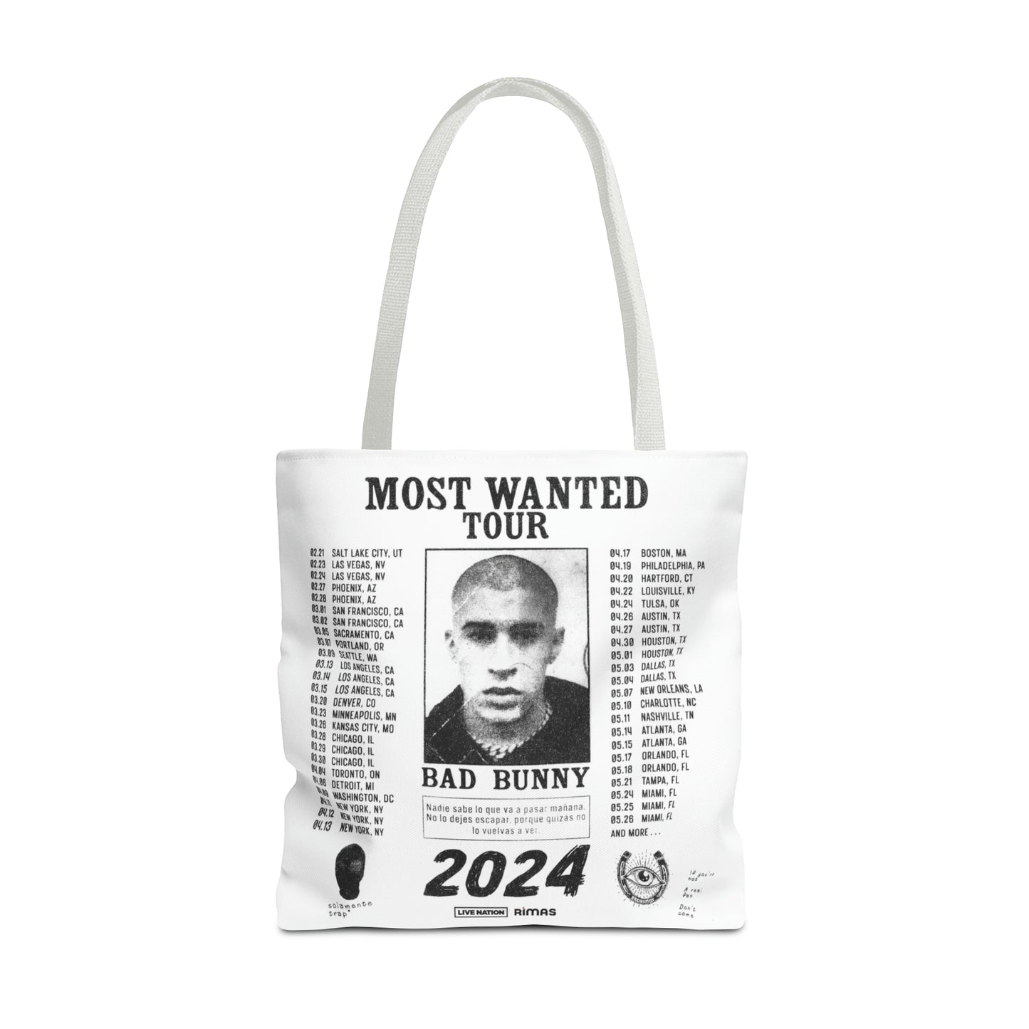 Most Wanted Tour 2024 Tote Bag