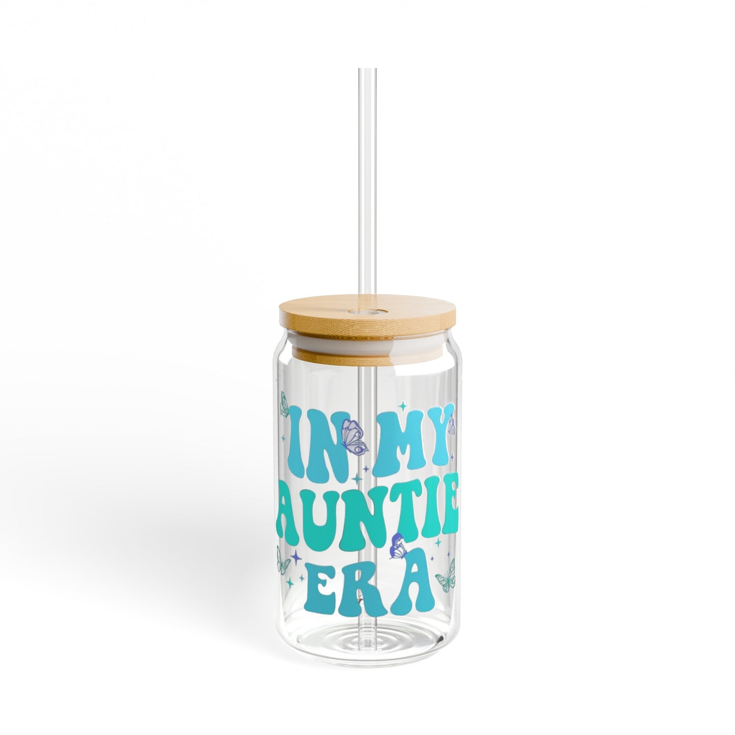 In My Auntie Era Sipper Glass, 16oz