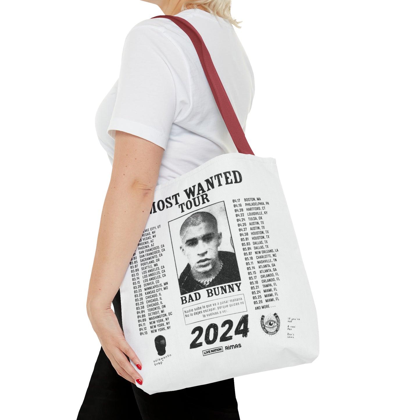Most Wanted Tour 2024 Tote Bag