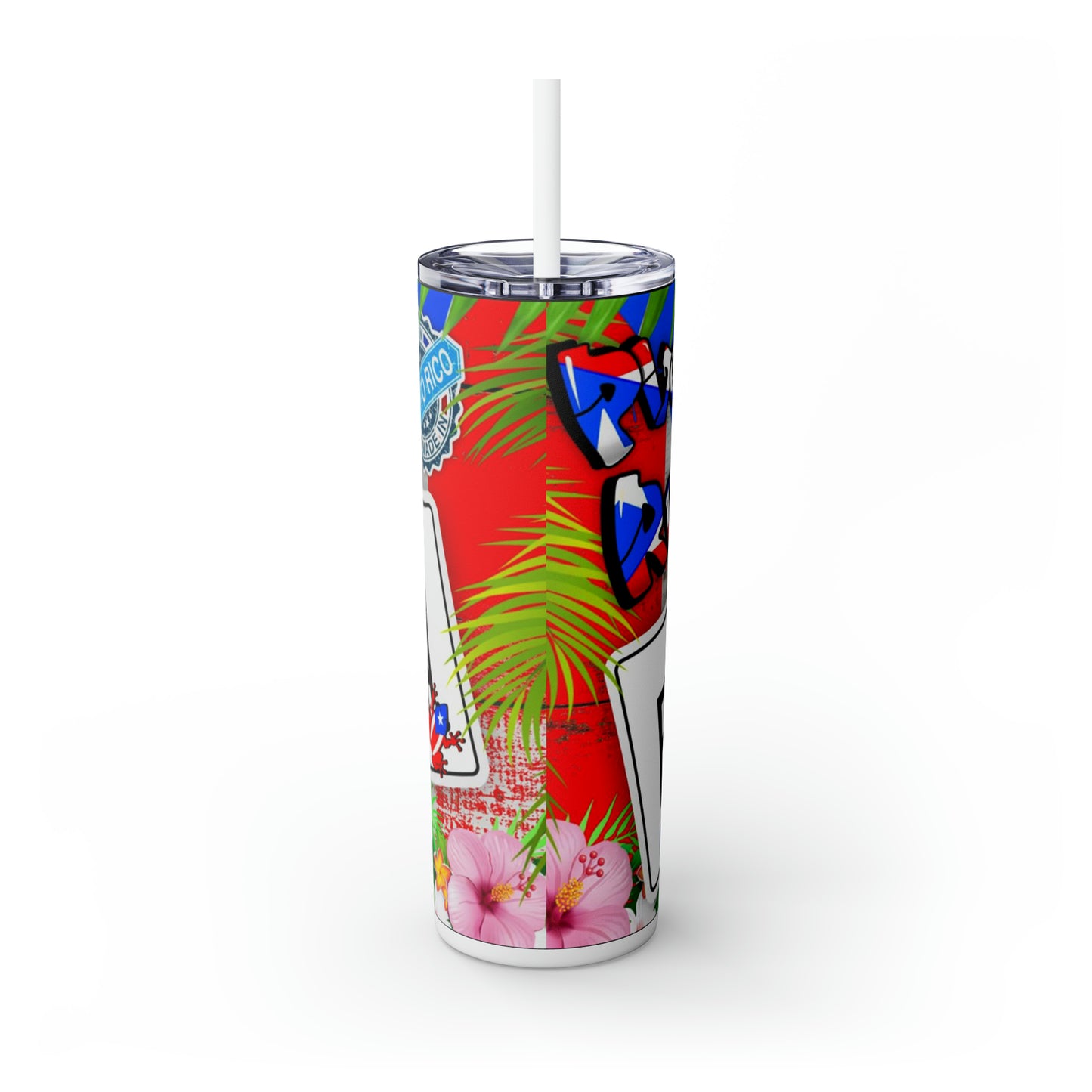 Boricua Skinny Tumbler, 20oz