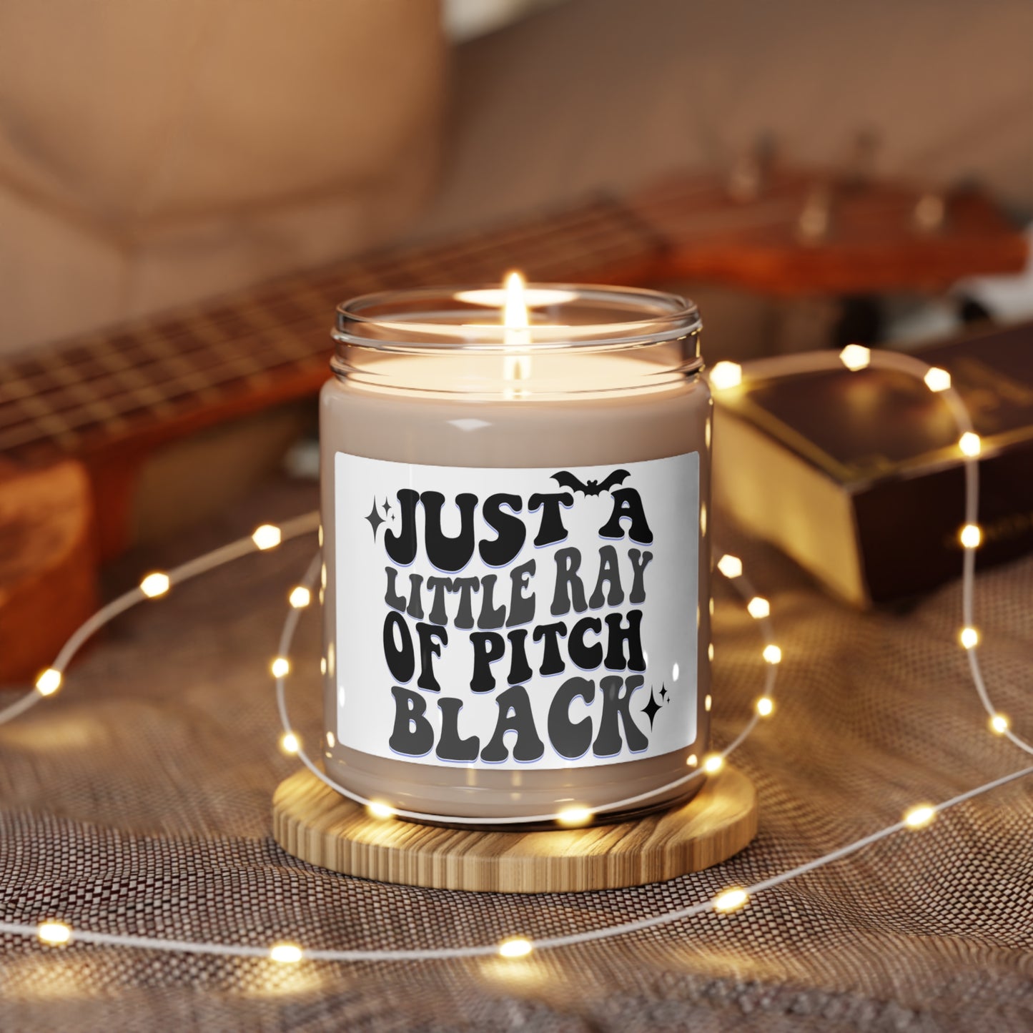 Ray of Pitch Black Scented Soy Candle, 9oz