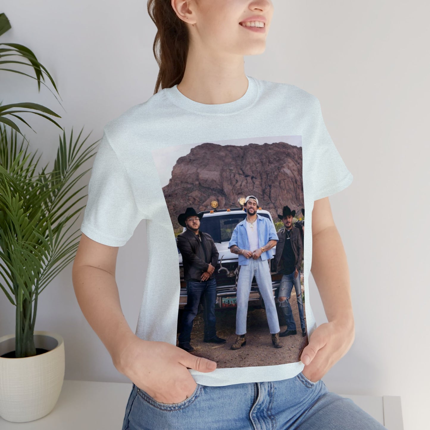 Grupo Frontera x Bad Bunny Unisex Jersey Short Sleeve Tee