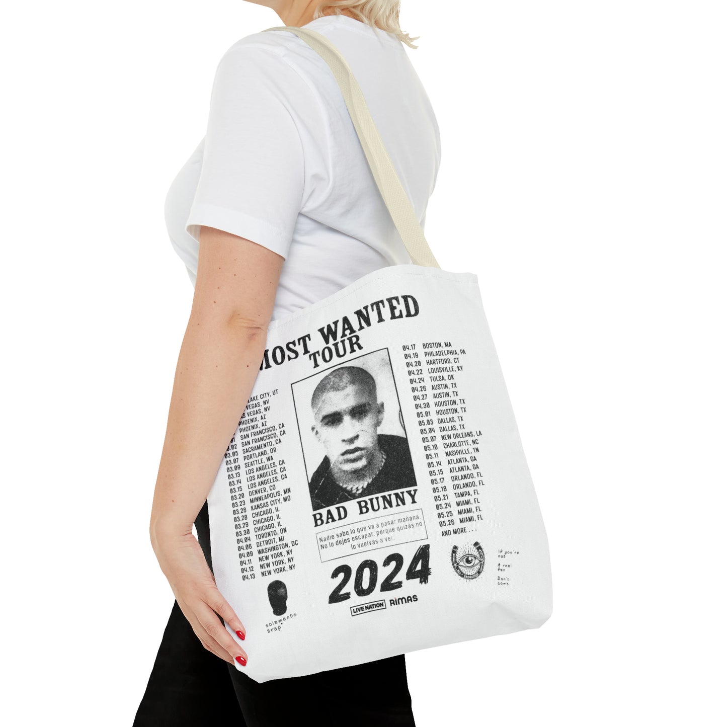 Most Wanted Tour 2024 Tote Bag