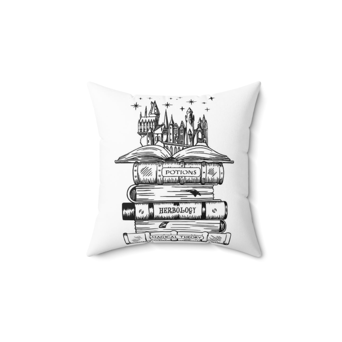 Spell Books Polyester Square Pillow