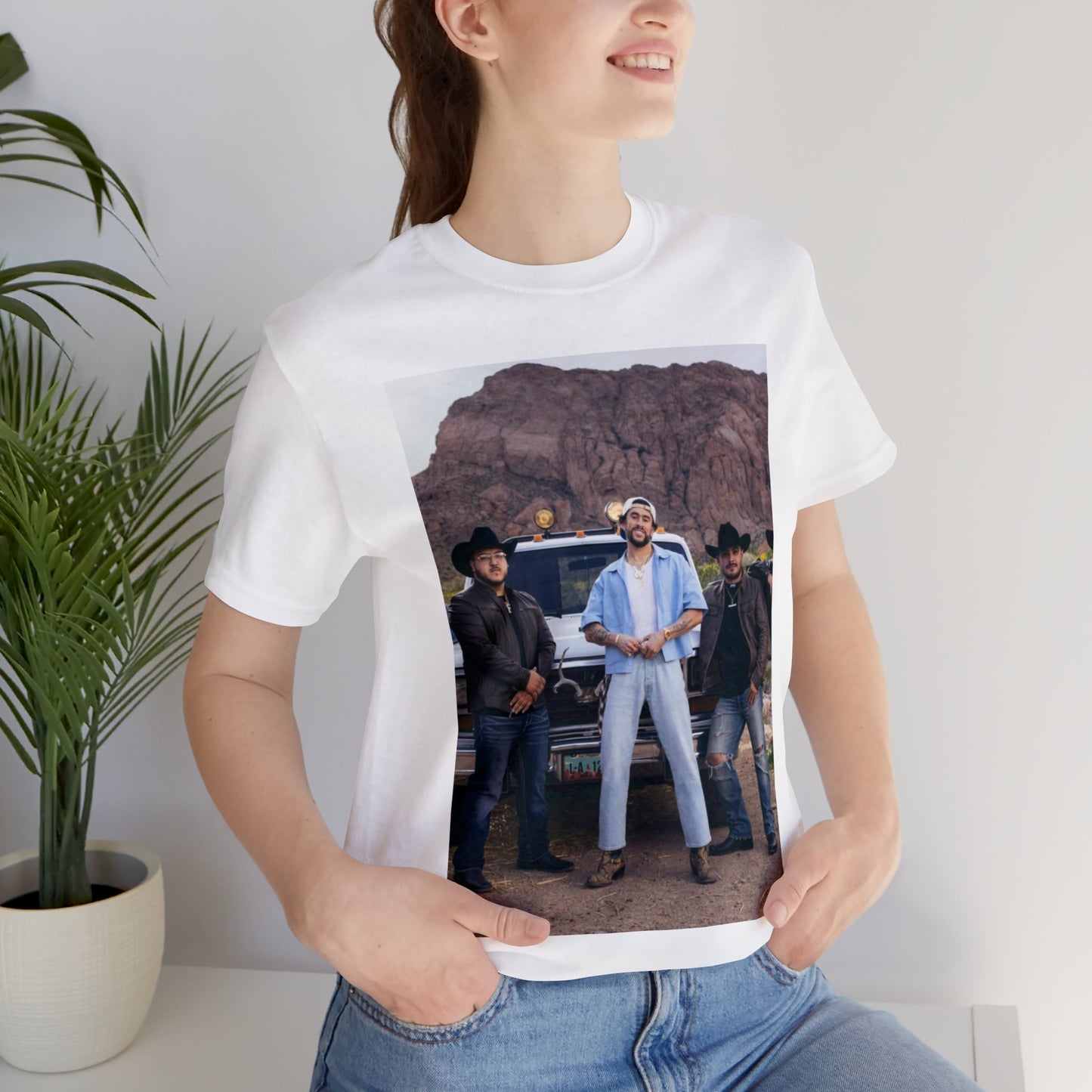 Grupo Frontera x Bad Bunny Unisex Jersey Short Sleeve Tee