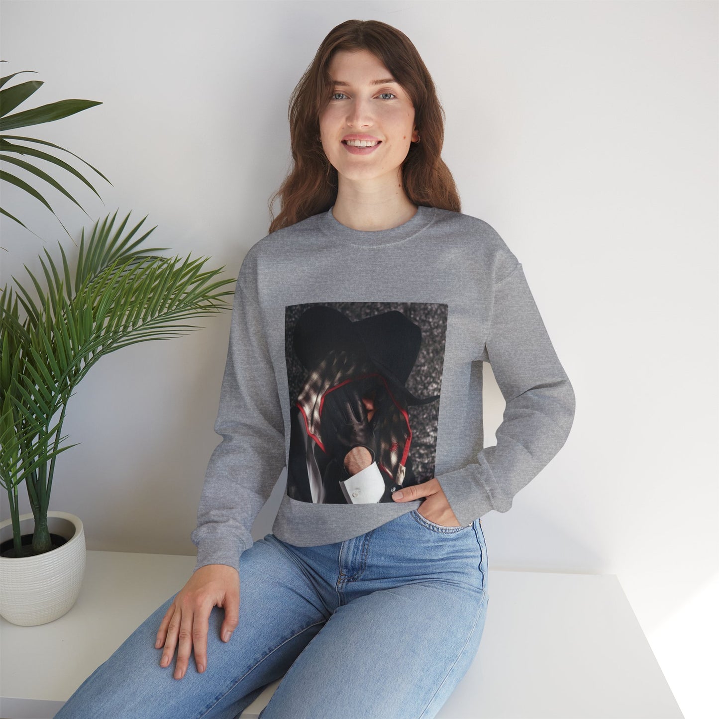 Bad Bunny Cowboy Unisex Heavy Blend Crewneck Sweatshirt