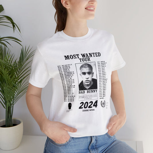 Most Wanted Tour 2024 Unisex Jersey Short Sleeve Tee