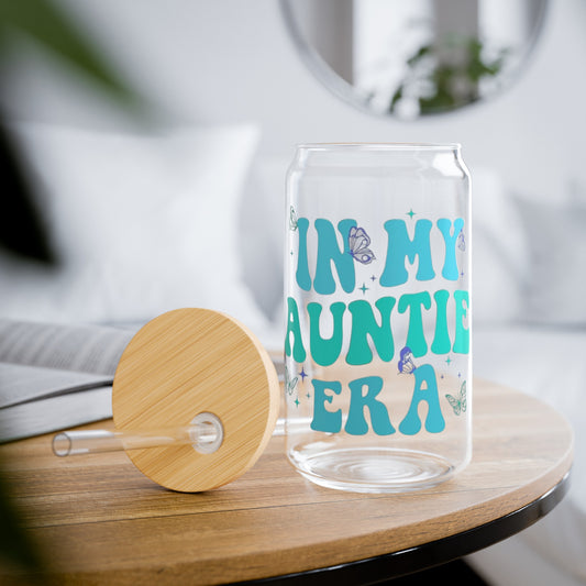 In My Auntie Era Sipper Glass, 16oz